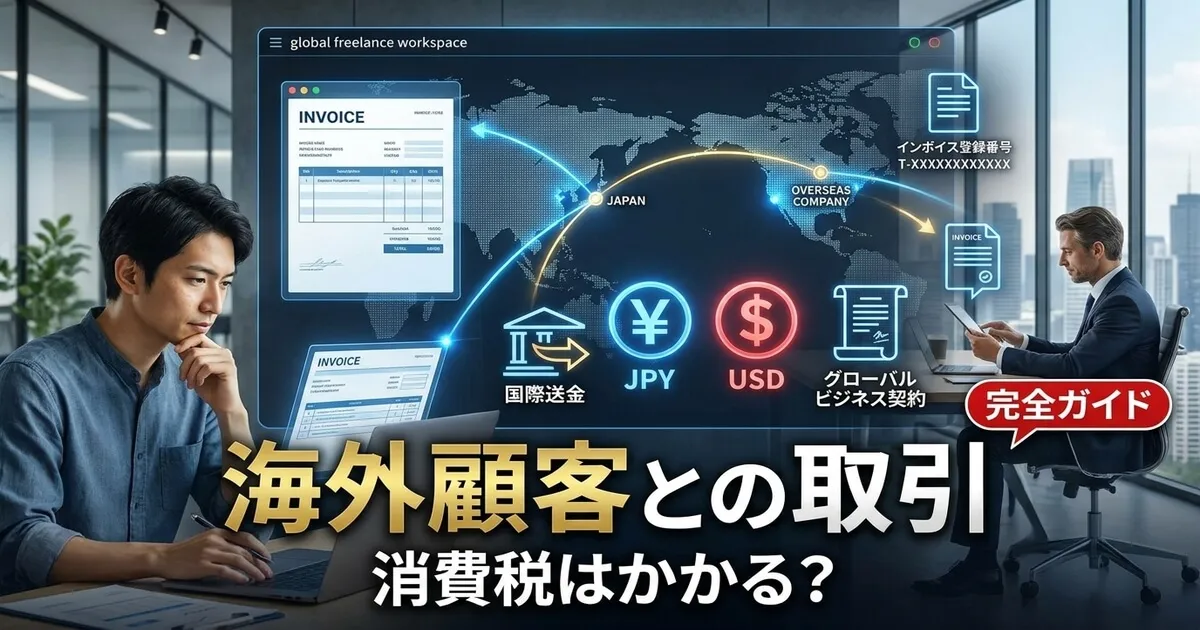 インボイス制度で海外クライアントとの取引はどうなる？請求書・消費税・登録番号の扱いを完全解説