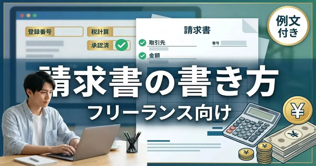請求書の書き方｜フリーランス向けインボイス対応ガイドと記載例